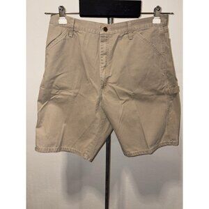 Wrangler  Authentic Issue Jean Cargo Shorts Denim Men Size 36X 9 Cotton Khaki